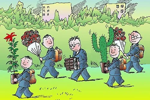 День гладиолуса | РИСУНОК Виктора БОГОРАДА