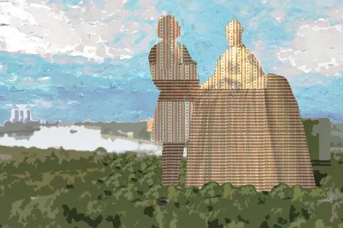 Величие Кривого колена | РИСУНОК Виктора БОГОРАДА